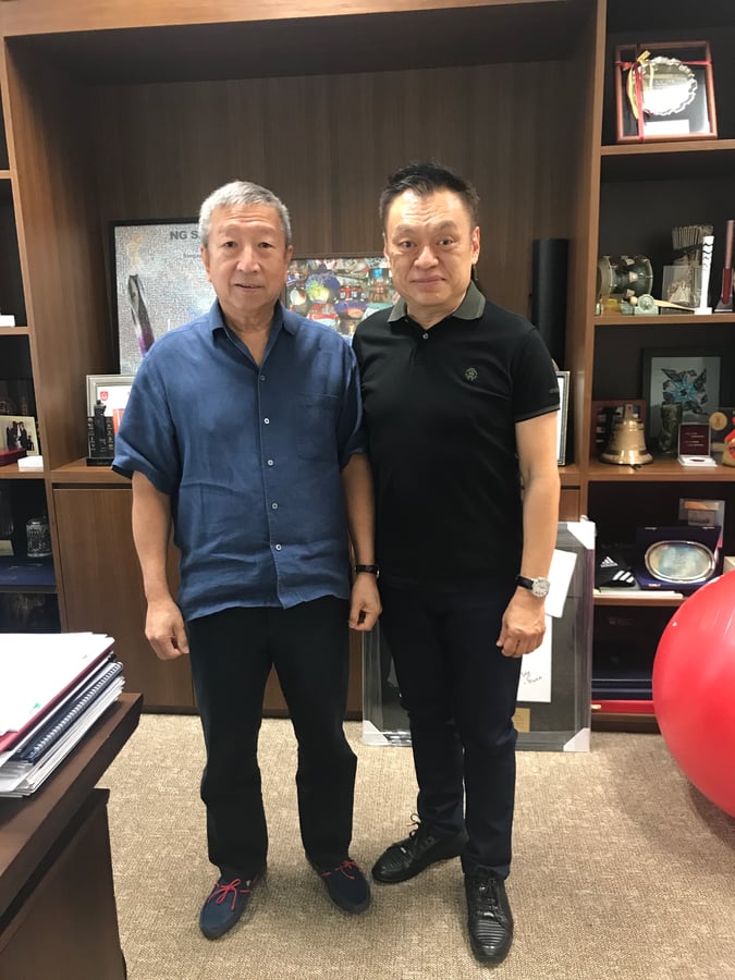 Mr Ser Miang NG, Executive Board Member of the IOC and Mr Shawn Tay, President of WDSF